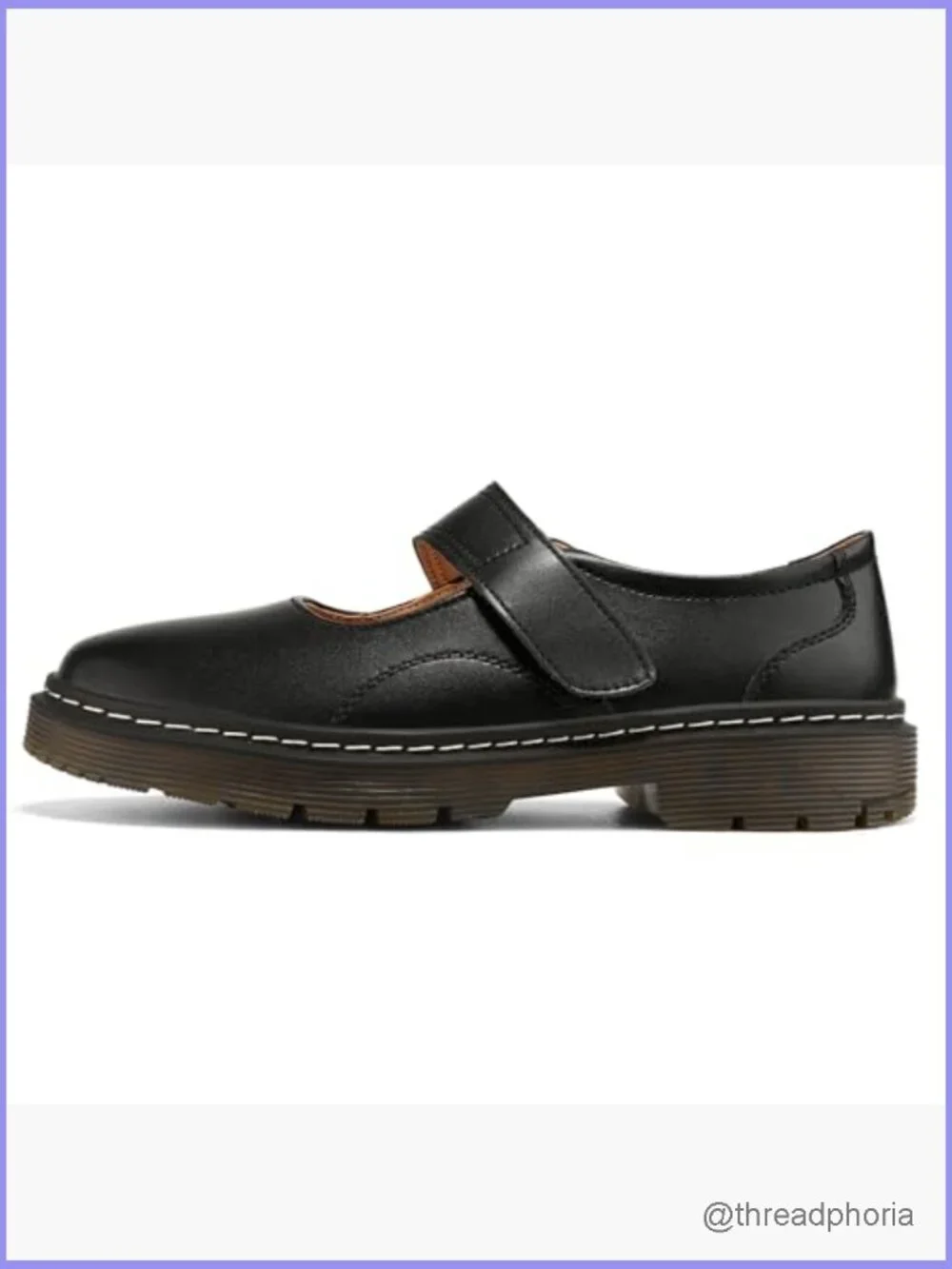 Mary Jane Flat, Memory Foam Insole, Hook & Loop Closure, Supportive, Lightweight